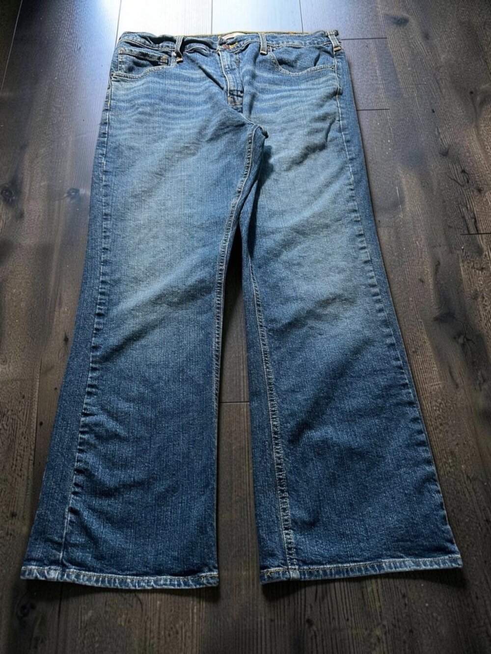 Levi Strauss Signature Men’s Bootcut Jeans 36x30 Medium Wash Casual Y2K